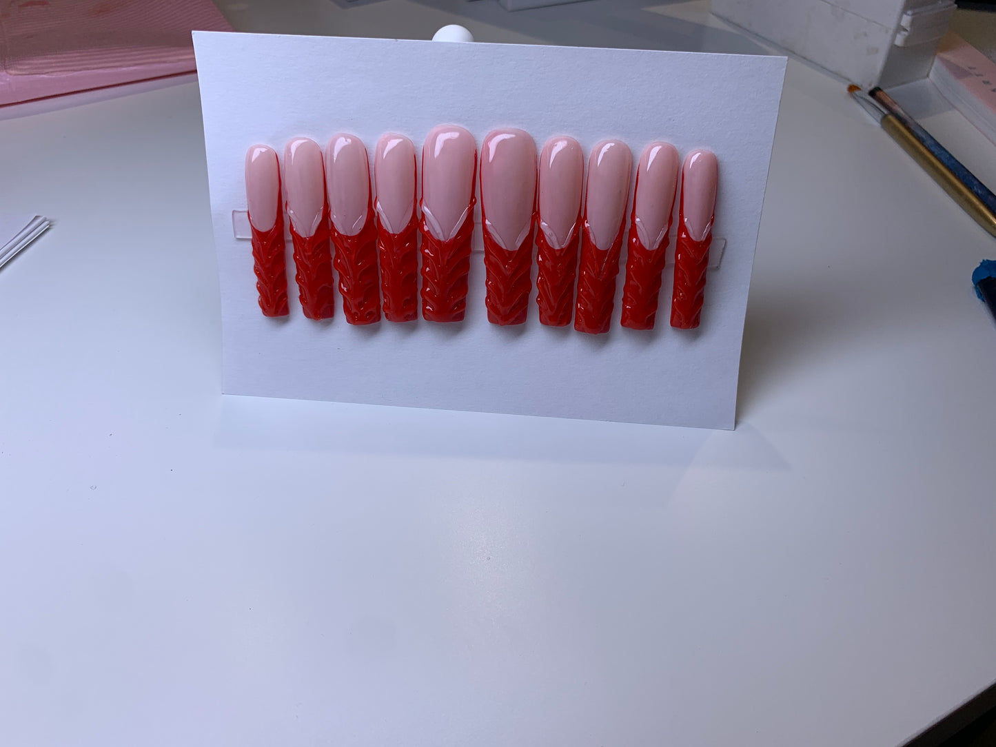 Red French 3D design